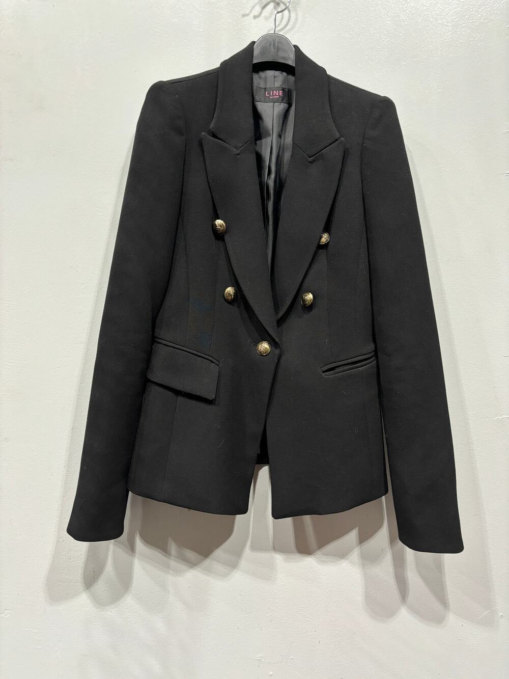 Line By LYNN Blazer Jacket Women’s Size 2 Black Office Career